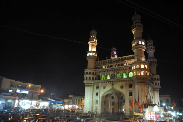 Charminar at night, Hyderabad