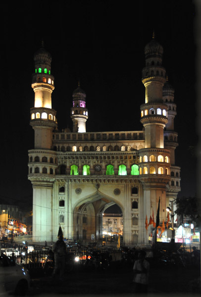 Charminar at night, Hyderabad