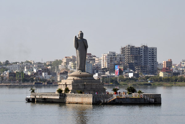 Monolithic statue of the Gautam Buddha erected in 1992