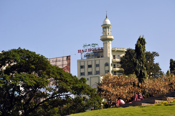 Public Gardens with the Haj House, Hyderabad