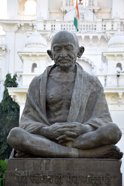 Statue of Mahatma Gandhi in front of the A.P. State Assembly