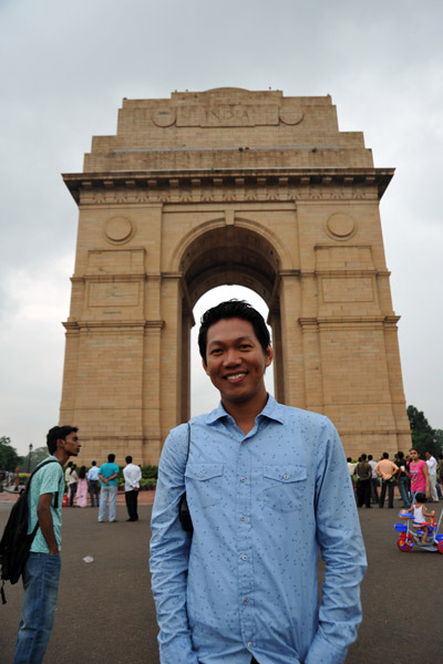 Dennis at the India Gate