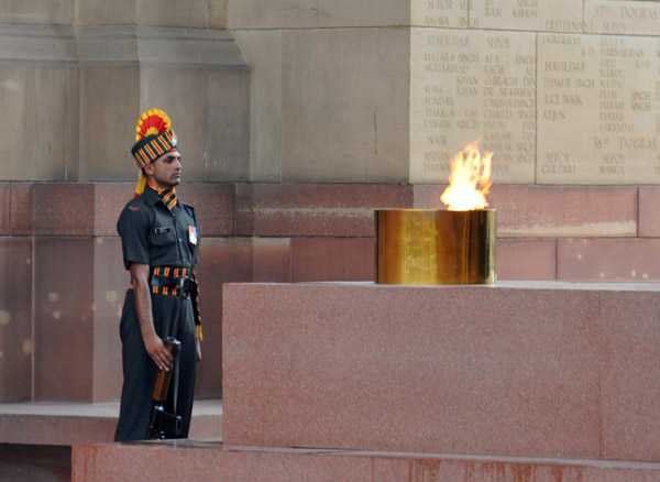 Indian Honor Guard with the Eternal Flame, India Gate