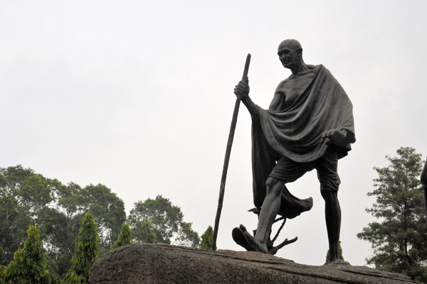 Gandhi's Salt March took place in over 23 days in 1930 from near Ahmedabad to the coast village of Dandi, 390km