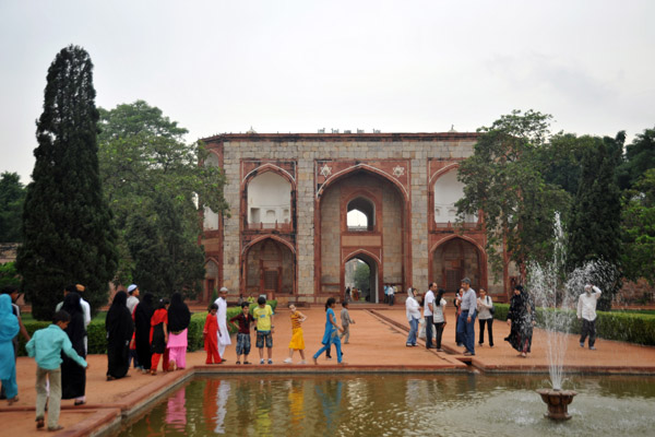 The West Gate of the Tomb of Humayun