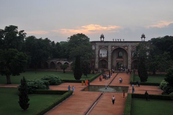 The Tomb of Humayun is surrounded by the 13 hectare Charbagh, a traditional Persian garden