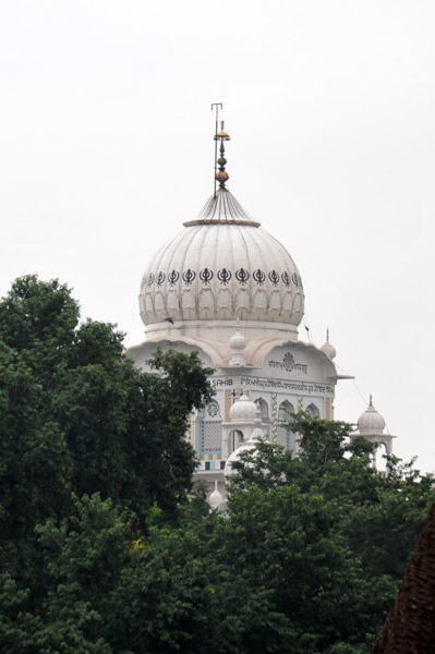 Dome of the Sikh Temple which lies just beyond the northeast corner of Char Bagh