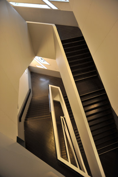 Stairs in the new part of the Royal Ontario Museum