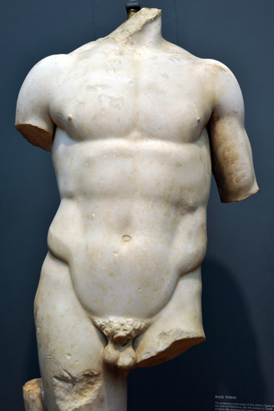 Male Torso in the style of Polykleitos, Roman copy
