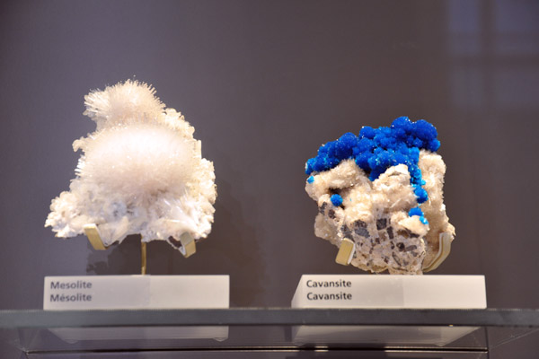 Mesolite and Cavansite