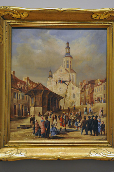 The Market Place, Quebec ca 1850