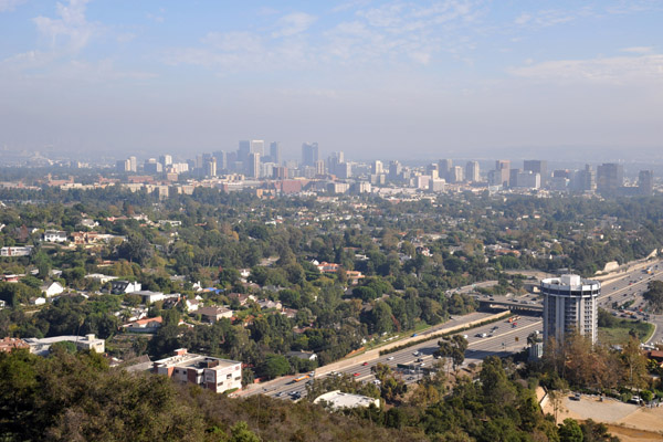 View southeast from the Getty Center