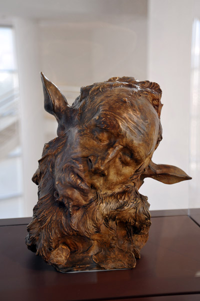 Self-portrait of Jean-Joseph Carriès as Midas ca 1885