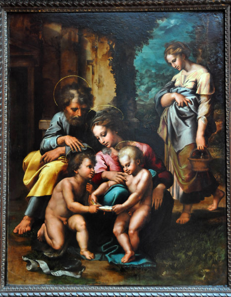 The Holy Family, Giulio Pippi, ca 1520-1523