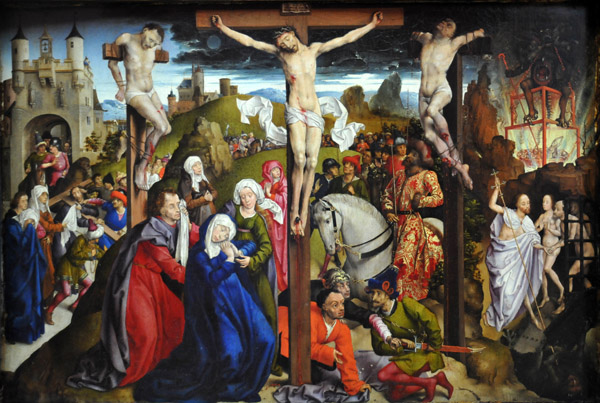 The Crucifixion by the Dreux Bud Master (possibly Andr d'Ypres) before 1450