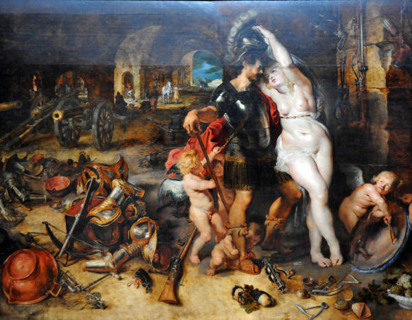 The Return from War: Mars Disarmed by Venus, Peter Paul Rubens and Jan Brueghel the Elder, 1610-1612