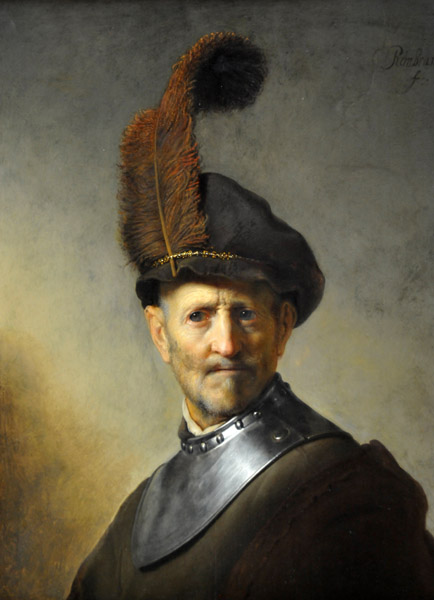 An Old Man in Military Costume, Rembrandt, ca 1630-1631