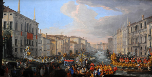 A Regatta on the Grand Canal in Honor of Frekerick IV, King of Denmark, Luca Cerlevarijs, 1711