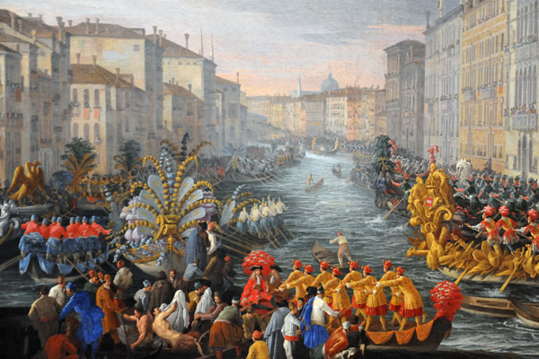 A Regatta on the Grand Canal in Honor of Frekerick IV, King of Denmark, Luca Cerlevarijs, 1711
