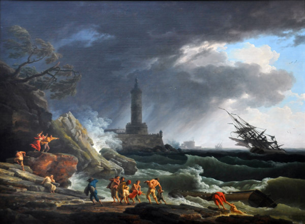 A Storm on the Mediterranean Coast, Claude-Joseph Vernet, 1767