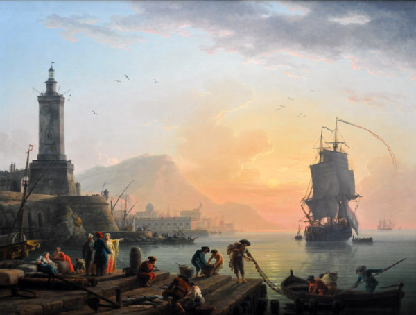 A Calm at a Mediterranean Port, Claude-Joseph Vernet, 1770