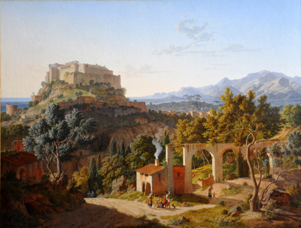 Landscape with the Castle of Massa di Carrara, Leo von Klenze, 1827