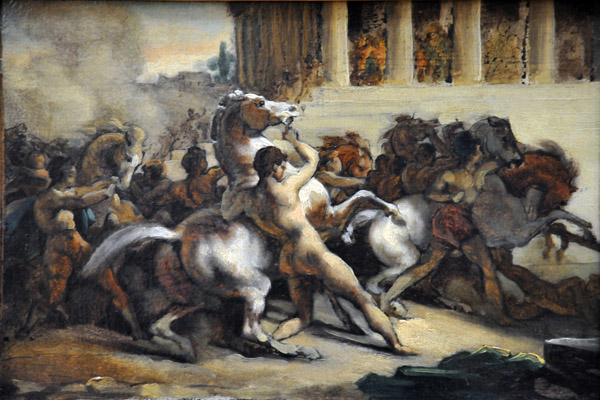 The Race of the Riderless Horses, Thodore Gricault, 1817
