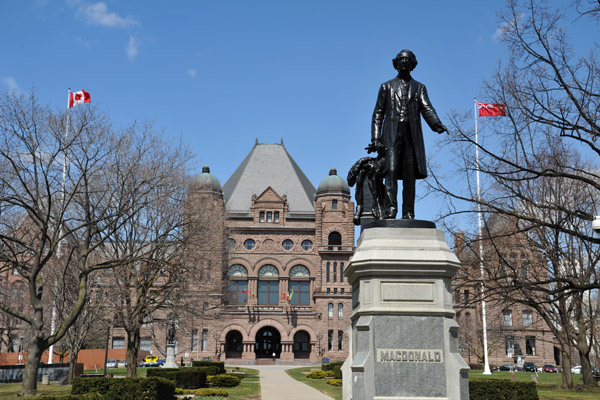 Queen's Park in front of the Ontario Parliament