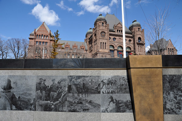 Ontario Veterans Memorial in front of the Ontario Legislature, Queen's Park
