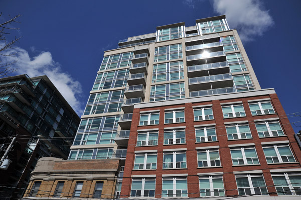 Apartments on the east side of downtown Toronto