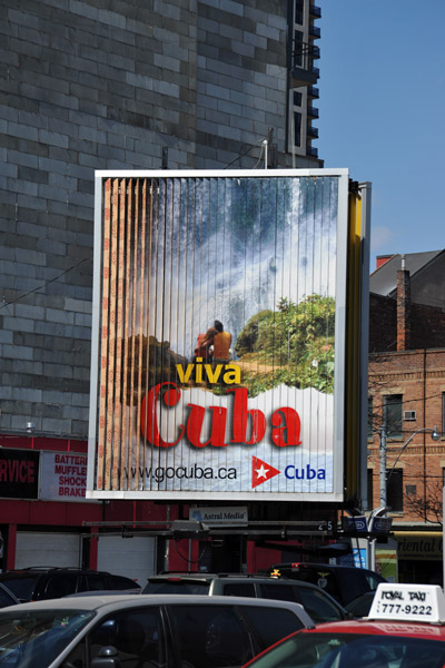 Viva Cuba! Travel advertising in Toronto