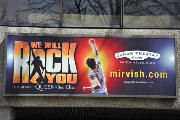 We Will Rock You - Canon Theatre, Victoria St, Toronto