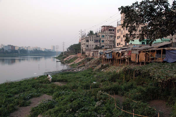 Eastern shore of Gulshan Lake, Dhaka