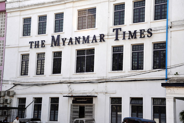 The Myanmar Times building, opposite St. Mary's Cathedral