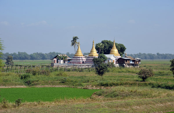 In the wet season, that temple is an island with all the surrounded area flooded