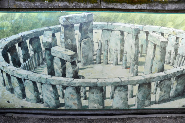 Artist's impression of Stonehenge in prehistoric times