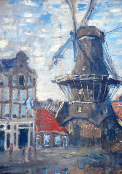 Detail of the Onbekenede Gracht Windmill, Monet