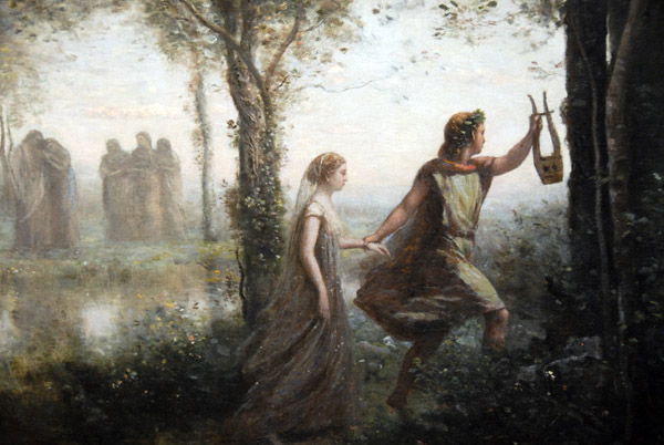 Orpheus Leading Eurydice from the Underworld, 1861, Camille Corot (1796-1875)