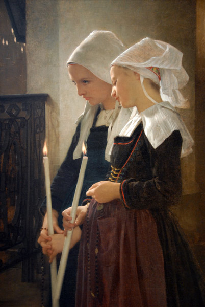Breton Girls at Prayer, William A. Bouguereau (1825-1905)