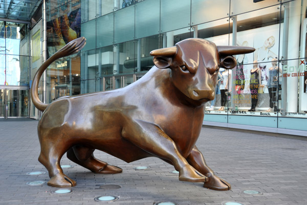 Sculpture of the Bull by Laurence Broderick- Birmingham