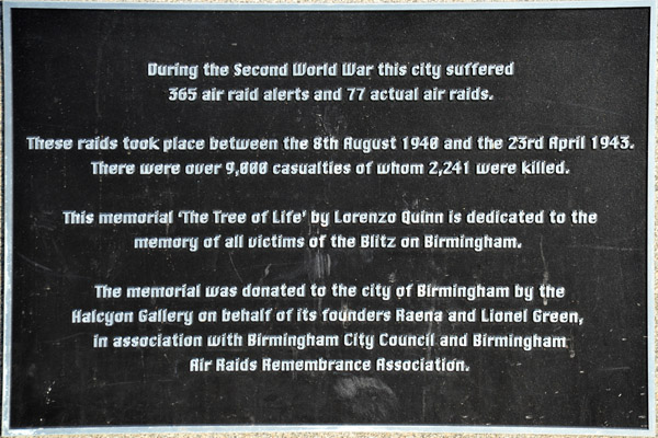 During WWII, Birmingham was hit by 77 air raids killing 2241 between 1940-1943