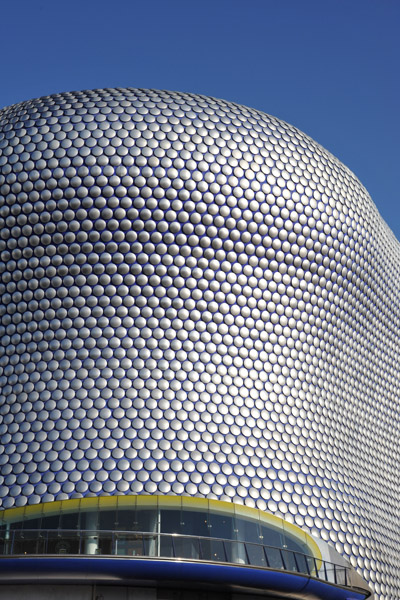 Iconic faade of Selfridges at the Bull Ring