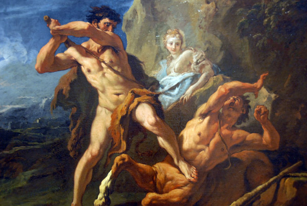 Hercules Killing the Centaur Nessus, ca 1700, Sebastiano Ricci (1659-1734)