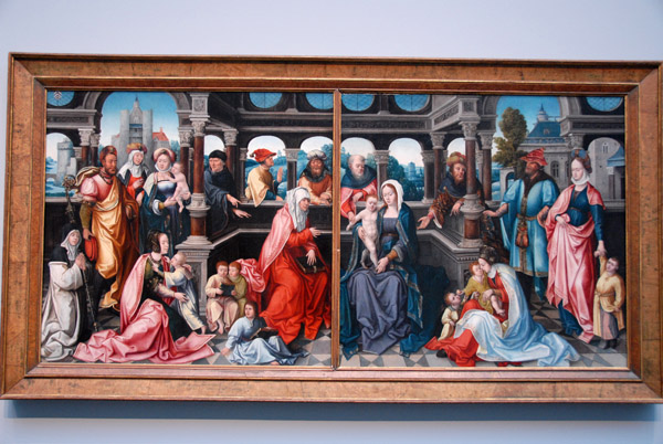 Holy Kinship ca 1500 by the Master of Frankfurt (1460-1533 ca)