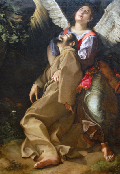 The Stigmatization of St. Francis, ca 1600, Orazio Gentileschi (1563-1639)