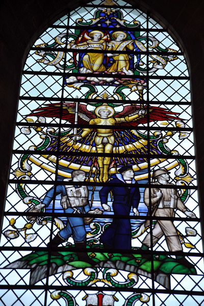 From Fear Freedom, 20th C. Stained Glass, Salisbury Cathedral