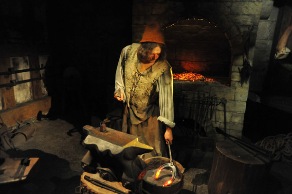 Medieval blacksmith, Warwick Castle