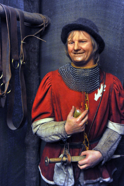 Medieval soldier, Warwick Castle