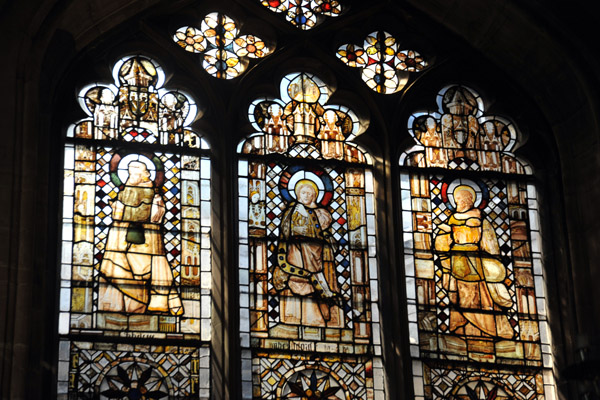 Stained glass, Warwick Castle Chapel