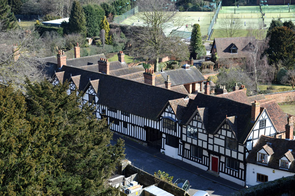 Mill Street from the Caesar Tower, Warwick Castle